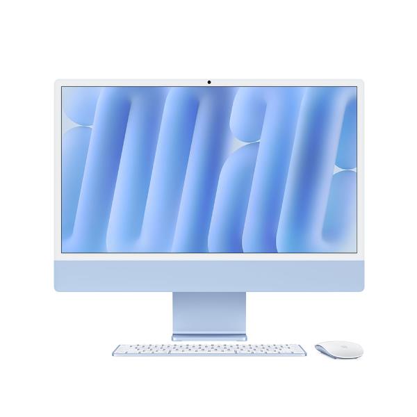 Apple MWV33T-A iMac 24'' Chip M4 CPU 10-core e GPU 10-core 16GB RAM 512GB SSD Azzurro