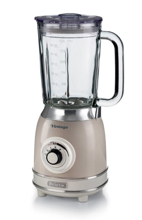 Ariete 00C058303AR0 Vintage Frullatore da tavolo 1,5 L 4 Lame Acciaio Inox 4 Velocita' Pulse 1000 W colore Beige
