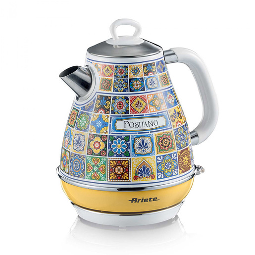 ariete-2869-positano-bollitore-elettrico-1-7-l-2200-w-base-c Ariete 2869 Positano Bollitore Elettrico 1.7 L 2200 W Base Cordless 360° Spegnimento Automatico Doppia Parete colore Giallo Blu