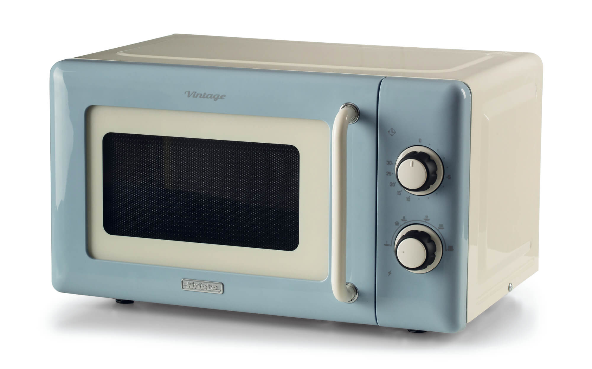 Ariete 3960 Linea Vintage Forno a microonde Solo Microonde 20 L 800 W 6 livelli Timer 30 min colore Celeste