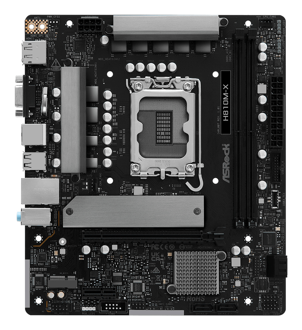 Asrock 90-MXBS40-A0UAYZ Scheda Madre Micro ATX Intel H810 LGA 1851 DDR5