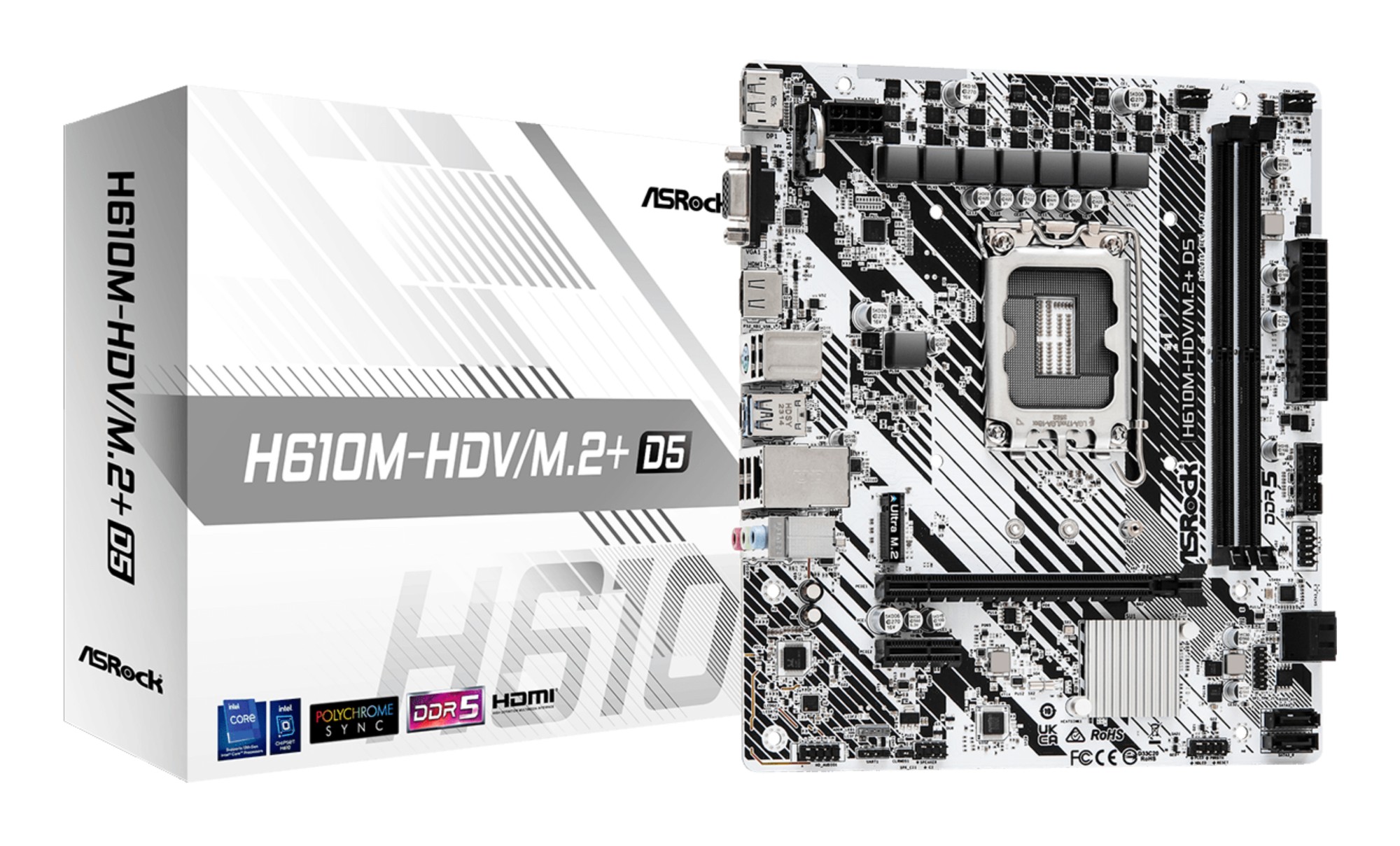 ASROCK Scheda madre INTEL H610, 2DDR5