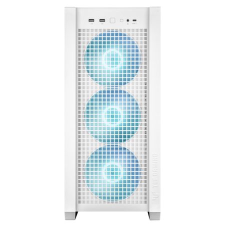 asus-90dc00i3-b19000-tuf-gaming-gt302-argb-case-mid-tower-su ASUS 90DC00I3-B19000 TUF Gaming GT302 ARGB Case Mid Tower Supporto EATX Ventole 140 mm Preinstallate Pannello in Vetro Temperato colore Bianco