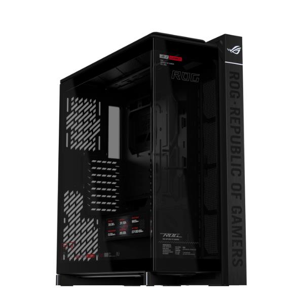 Asus 90DC00T0-B09030 ROG CRONOX GR801 CURVE TG ARGB Midi Tower con Display LCD 9.2'' e Vetro Curvo Temperato colore Nero