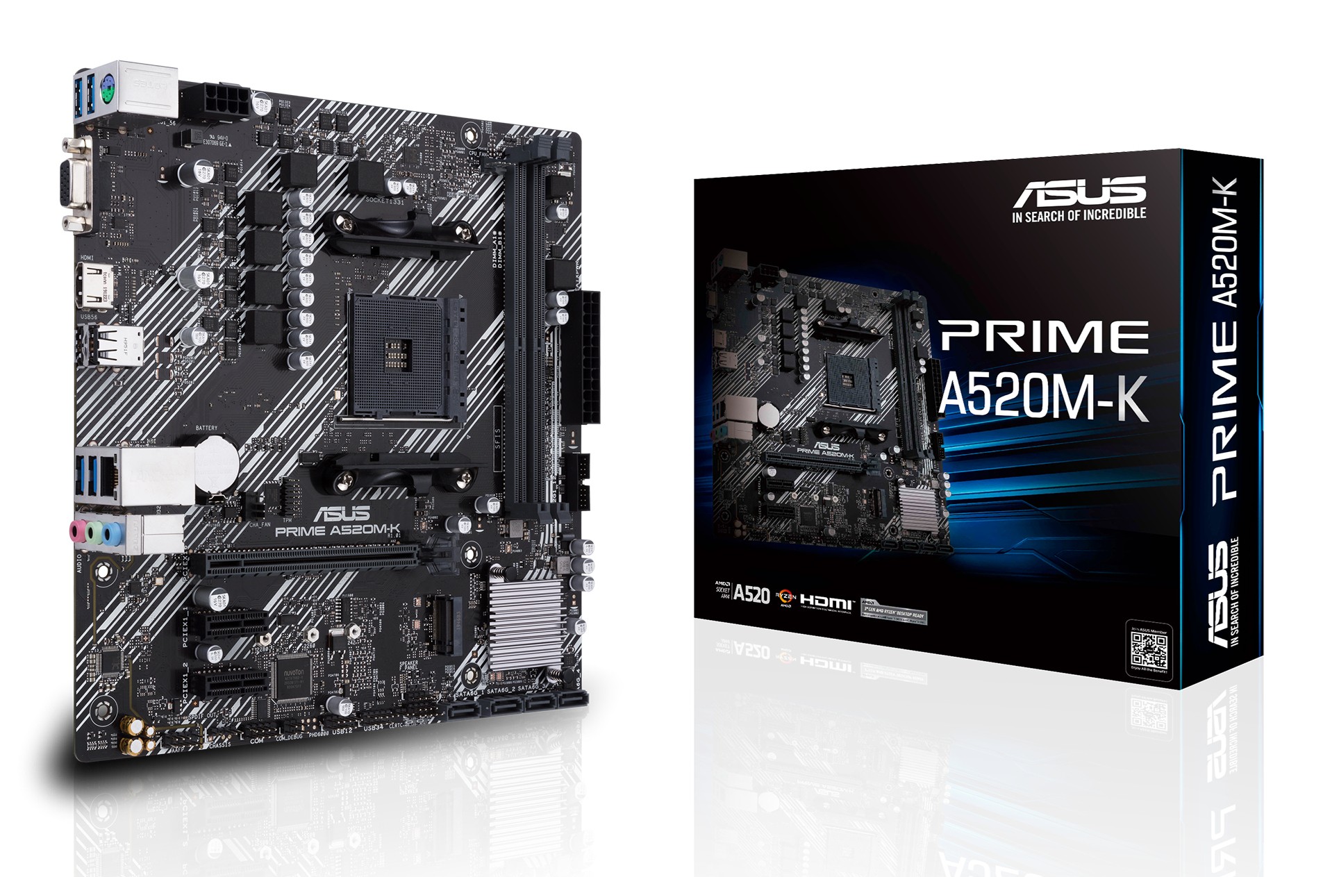ASUS 90MB1500-M0EAY0 PRIME Scheda Madre Micro ATX Socket AM4 DDR4 fino a 64 GB M.2 HDMI VGA Gigabit LAN colore Nero