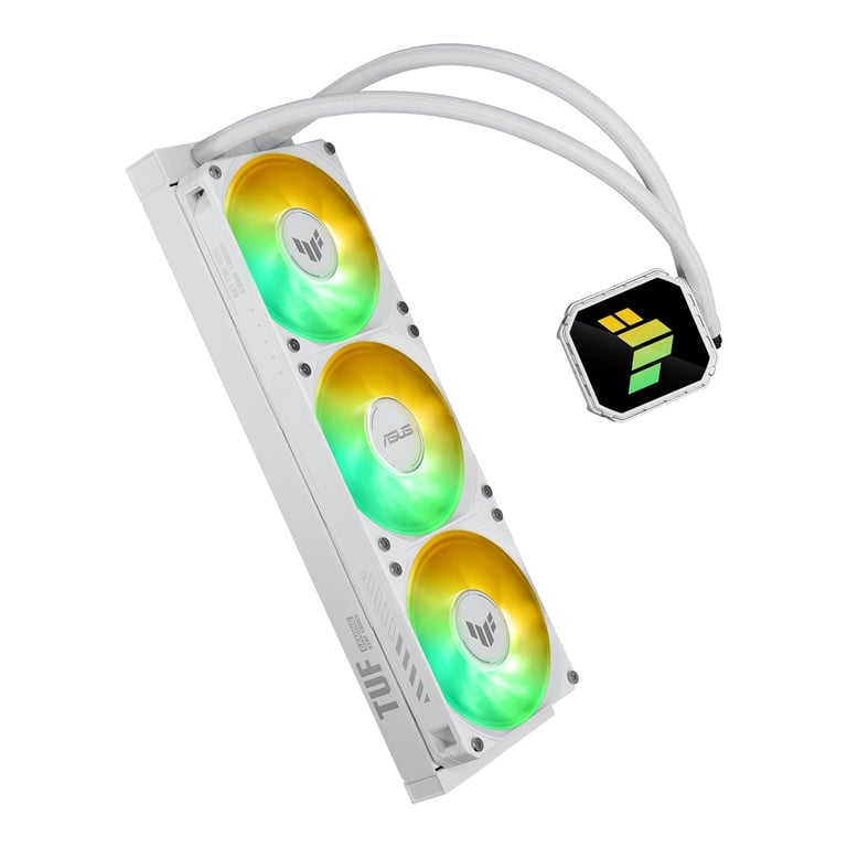 Asus 90RC0192-B0EAY0 TUF Gaming LC III Raffreddatore Liquido AIO 360mm ARGB 3 Ventole 37.4 dB Socket AM4 AM5 LGA1700 LGA1851 colore Bianco