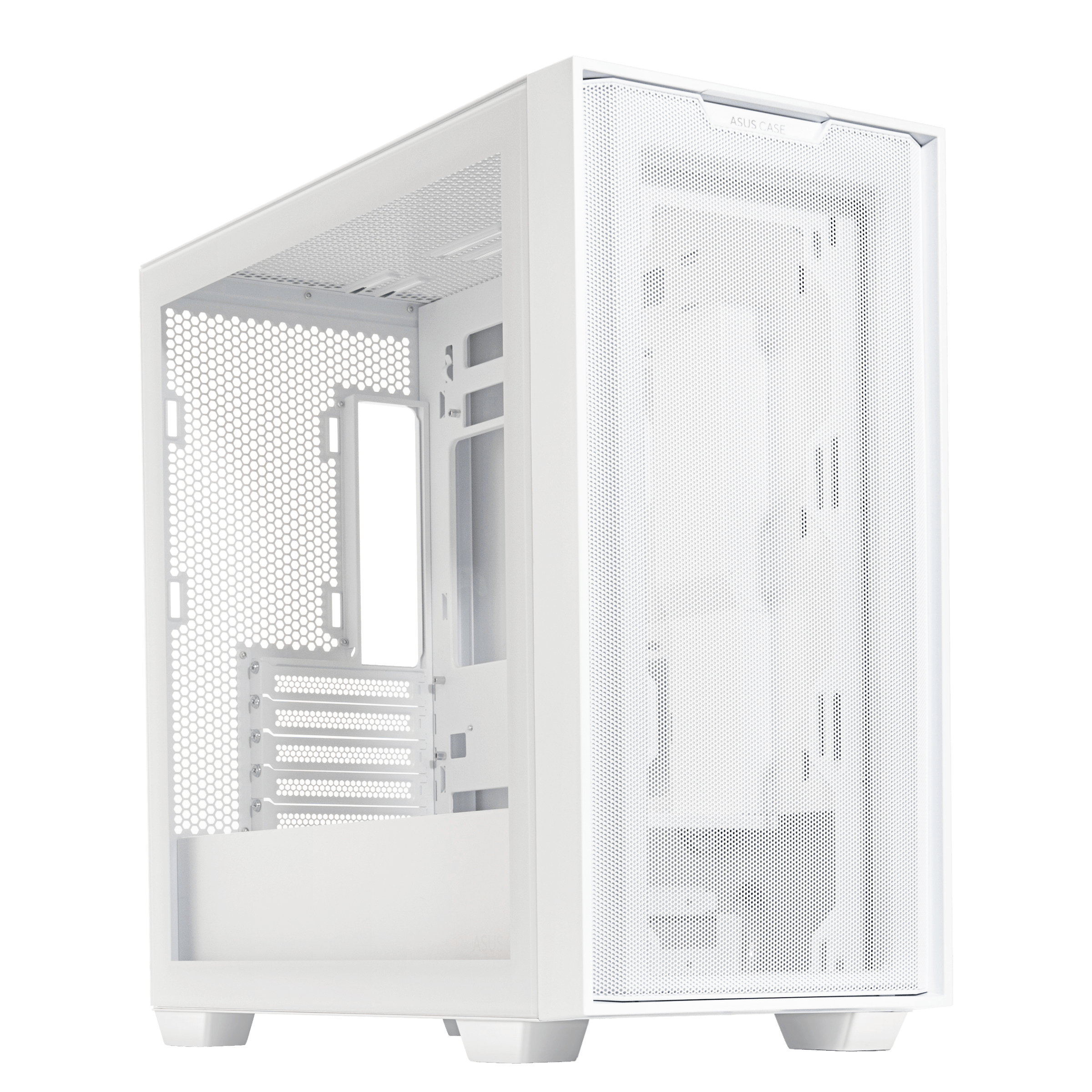 Asus A21 PC Case Mini Tower mATX Mini-ITX Vetro Temperato Radiatori 360 mm GPU 38 cm 5 Slot USB 3.2 colore Bianco