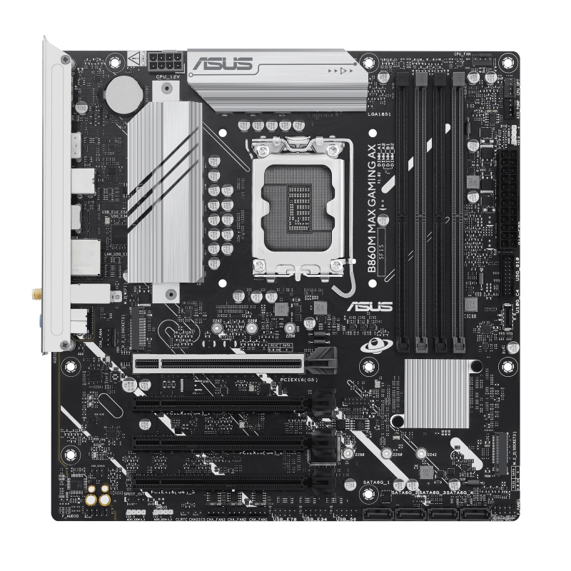 ASUS B860M MAX GAMING AX Scheda Madre micro ATX DDR5 Wi-Fi 6 LGA 1851 Intel B860