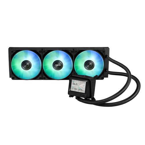 ASUS Max Gaming LC 360 ARGB LCD, Raffreddamento a Liquido All-in-One, Ventole 12 cm, Nero