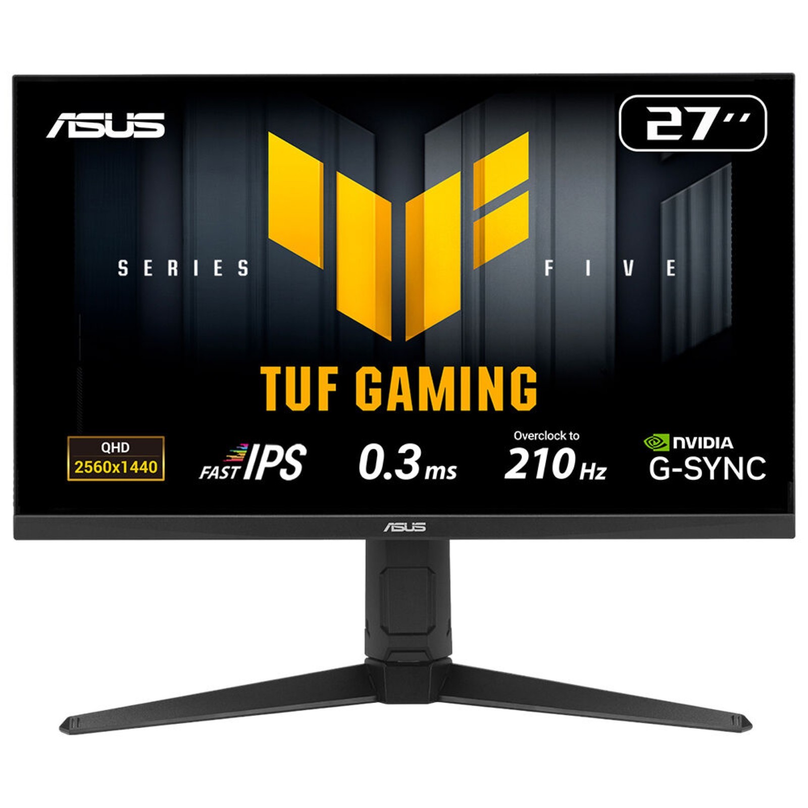 ASUS monitor gaming VG27AQL5A 27 pollici Fast IPS QHD 2560x1440 210 Hz 1 ms AMD FreeSync Premium HDR 400 nero