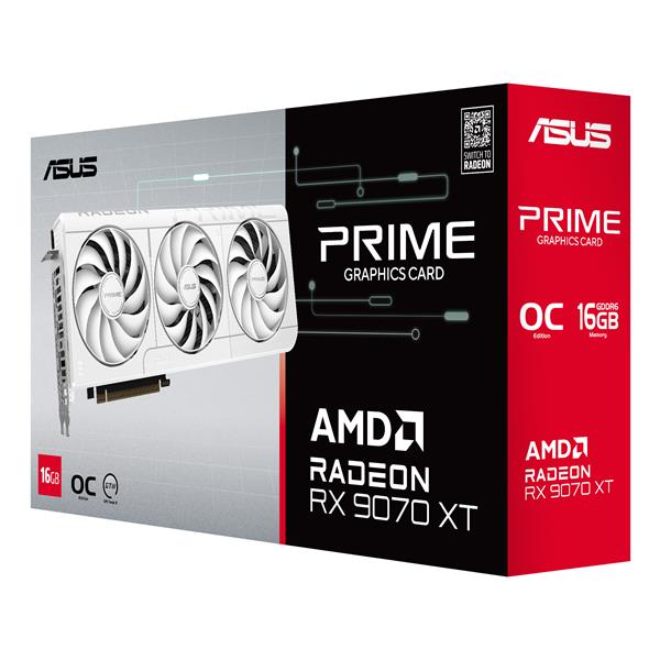 Asus Prime Radeon RX 9070 XT 90YV0L75-M0NA00 16 GB GDDR6 Bianca