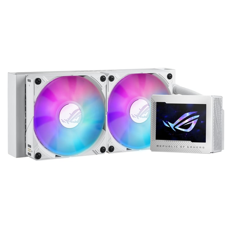 ASUS Rog Ryujin III 240 White Edition, raffreddatore a liquido argb