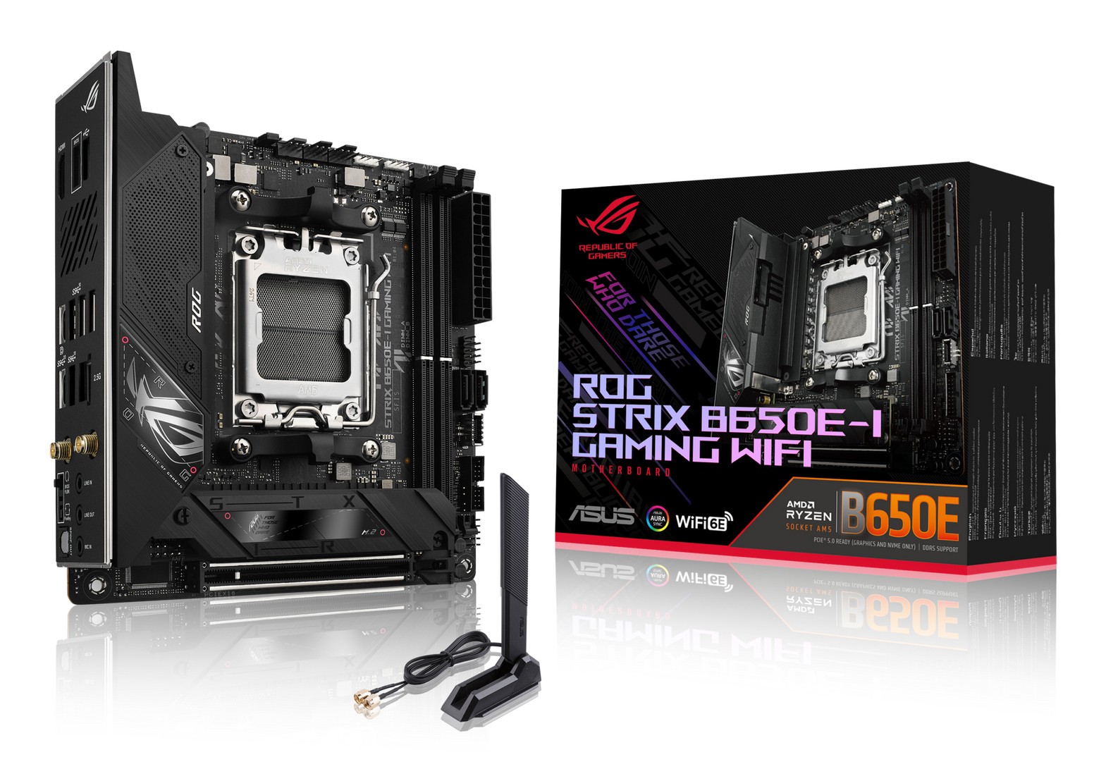 Asus ROG STRIX B650E-I GAMING WIFI Scheda Madre mini ITX Socket AM5 AMD B650 DDR5 64 GB Wi-Fi 6E colore Nero