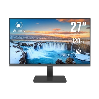 Atlantis A05-HE27VF-VHM Monitor PC 27'' VA Full HD 1920x1080 120Hz 5ms FreeSync HDMI VGA Multimediale colore Nero