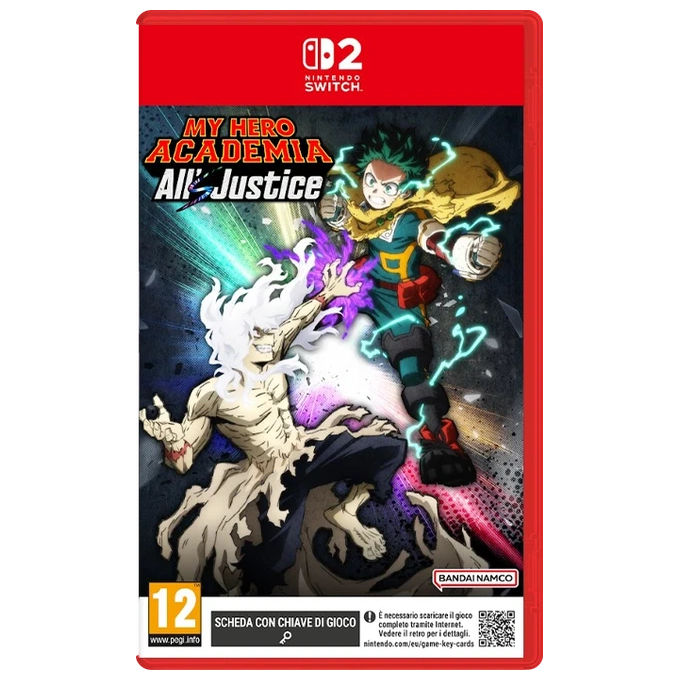 Bandai Namco Entertainment GKEY My Hero Academia: All's Justice Scheda Chiave Gioco per Nintendo Switch 2 Data di Pubblicazione 03 Settembre 2026 colo