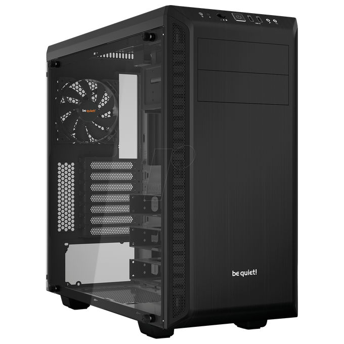 Be quiet! BGW21 Pure Base 600 Window Case PC Midi Tower con Ventole Preinstallate 140mm e 120mm Supporto Radiatori fino a 360mm colore Nero