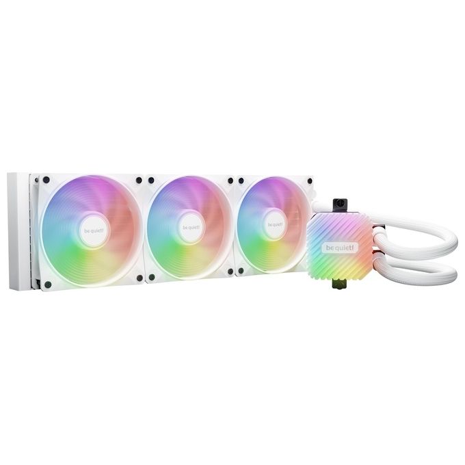 Be quiet! BW023 LIGHT LOOP Dissipatore a liquido All-in-One 360mm con Ventole da 12 cm PWM e Illuminazione ARGB Bianco