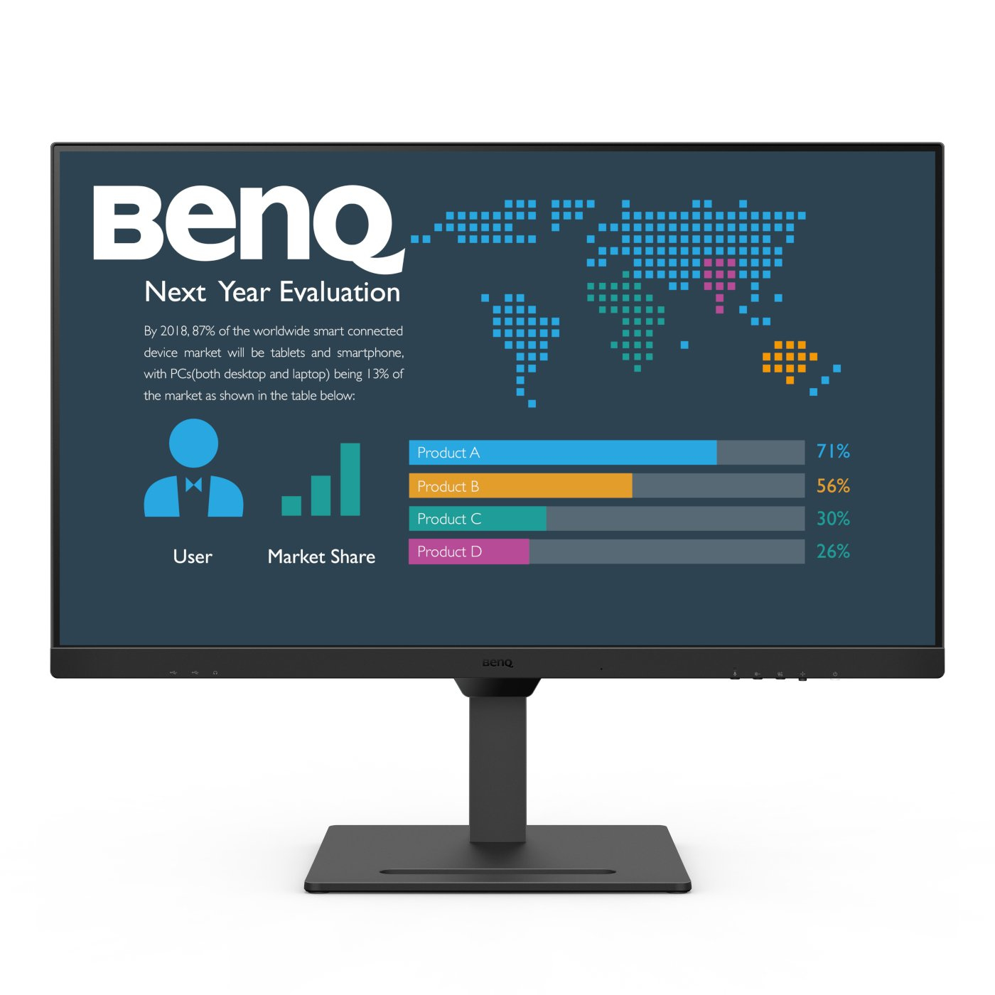 BenQ 9H.LLMLA.TPE BL3290QT Monitor PC 31.5” 2560×1440 Pixel IPS LED USB-C 65W 75Hz altoparlanti integrati colore Nero - 0,3 W