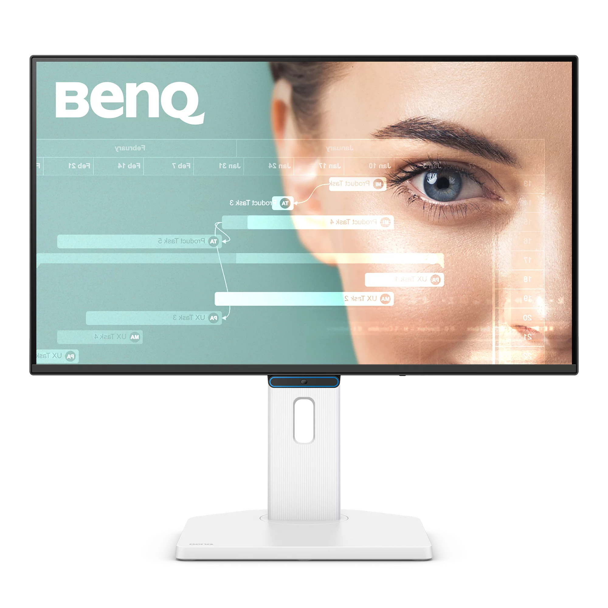 BenQ GW2490TC Monitor PC IPS 24'' Full HD 1920x1080 144 Hz 5 ms AMD FreeSync USB-C Eye-Care colore Bianco