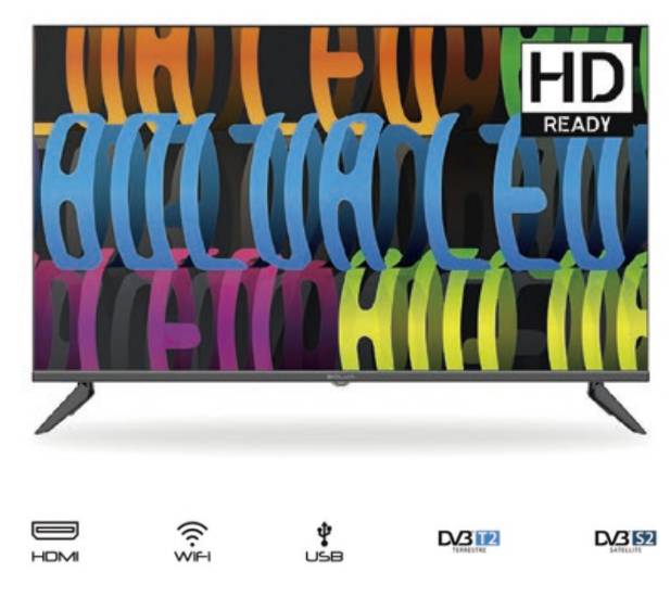 Bolva televisore LED 32 pollici HD ready sintonizzatore DVB-T2 modalita' hotel integrata modello LED-3234FA