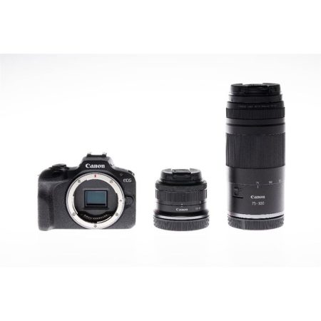 canon-fotocamera-ibrida-canon-eos-r100-kit-rf-s-18-45-mm-e-r Canon Fotocamera ibrida Canon EOS R100 Kit RF-S 18-45 mm e RF 75-300 mm Nera