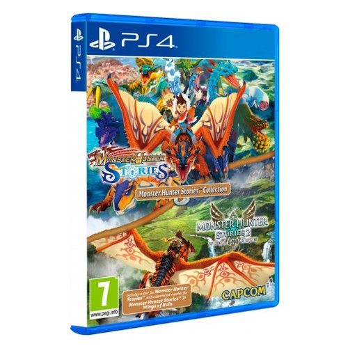 Capcom S4MHSC Monster Hunter Stories Collection Gioco PS4 con Monster Hunter Stories in disco e Monster Hunter Stories 2 come codice download colore N