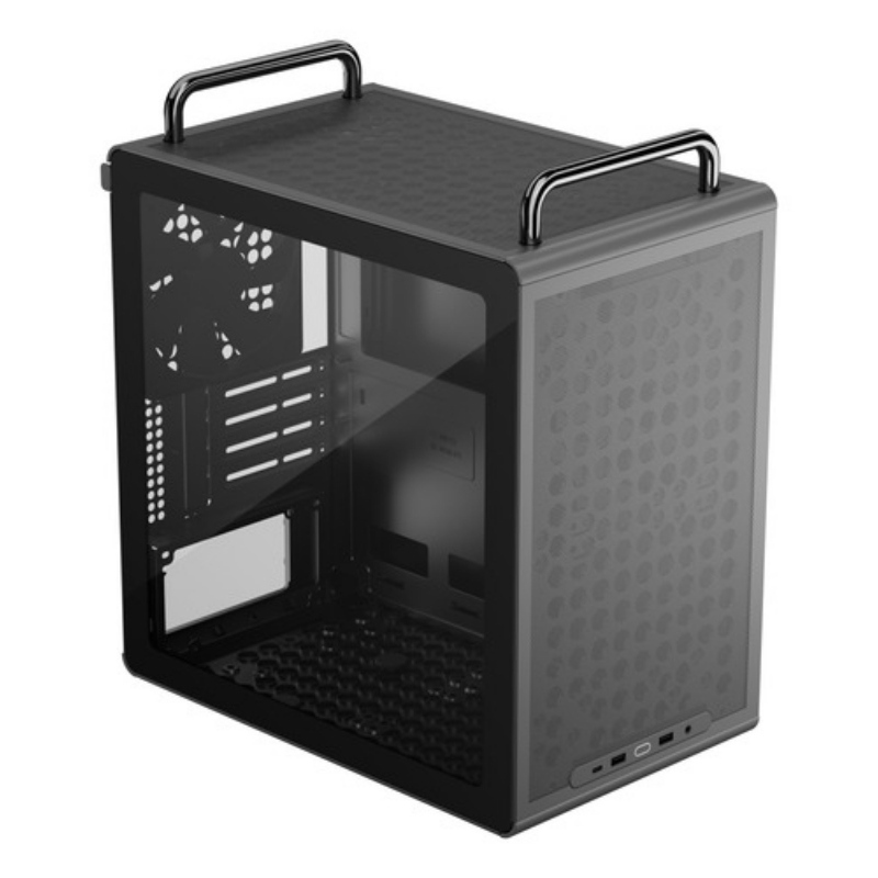 Cooler Master Case Qube 340 Black Mb Matx/Mitx 1 Ventole 140mm Preinstal Design Modulare Usb-C 3.2 Q340-Kgnn-S00