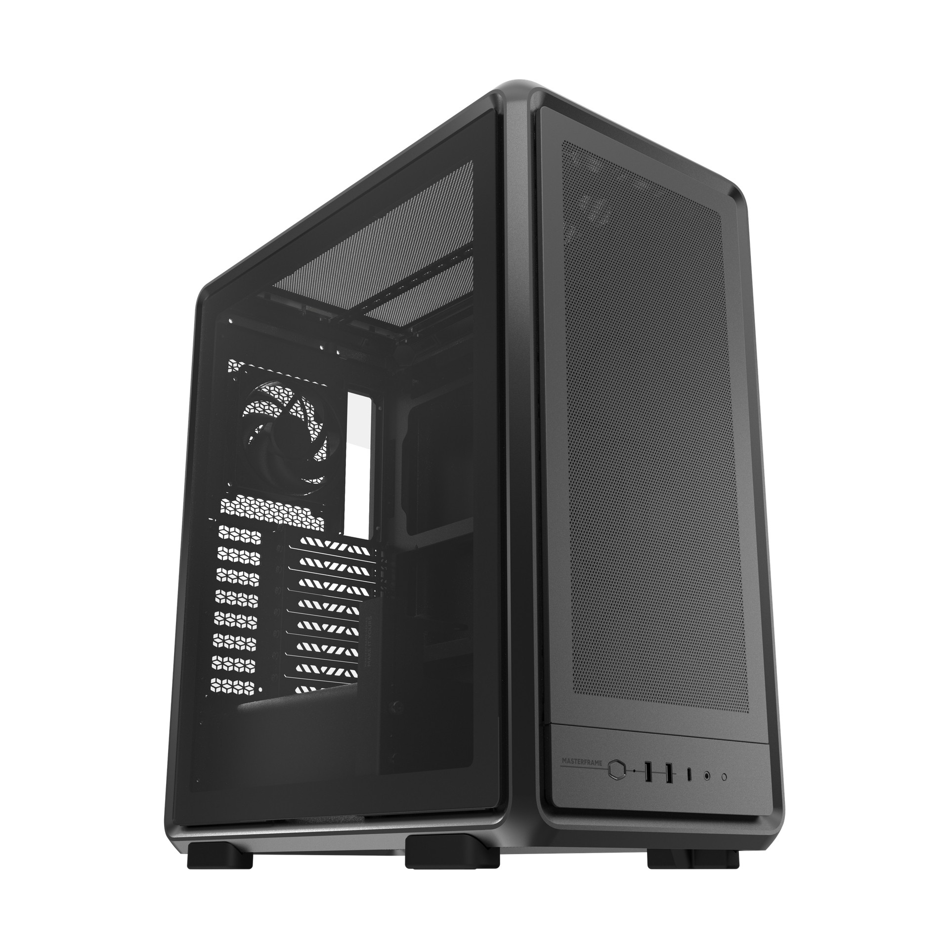 cooler-master-frame-500-500-mesh-black-mid-tower-mb-atx-ma Cooler Master Frame 500 500 Mesh Black, Mid Tower, Mb ATX/Matx Mitx, Case Modulare , 3 Ventole Nere Mf500m-Khnn-S00
