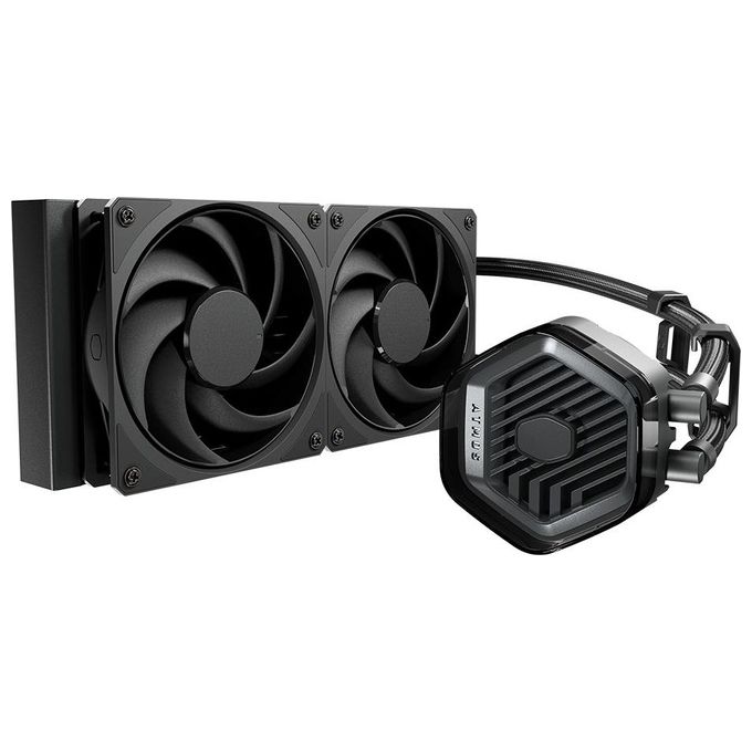 Cooler Master MLX-D24M-A24PK-R1 MasterLiquid 240 Atmos Stealth Dissipatore a Liquido AIO 240mm 2 Ventole 120mm ARGB LGA1851 AM5 colore Nero