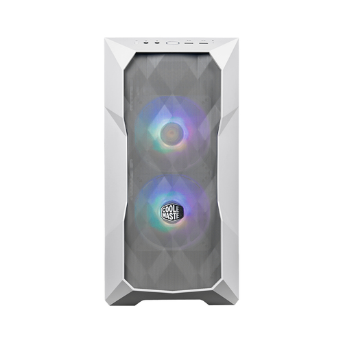 Cooler Master TD300-WGNN-S00 MasterBox TD300 Mesh Case per PC con Ventole ARGB SickleFlow 120 mm Supporto Micro-ATX Mini-ITX colore Bianco