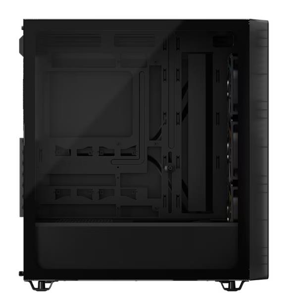 Corsair 3200D RS ARGB CC-9011346-WW case PC mid tower 3 ventole RS120 ARGB compatibile reverse motherboard radiatore 360 mm vetro temperato Smoke