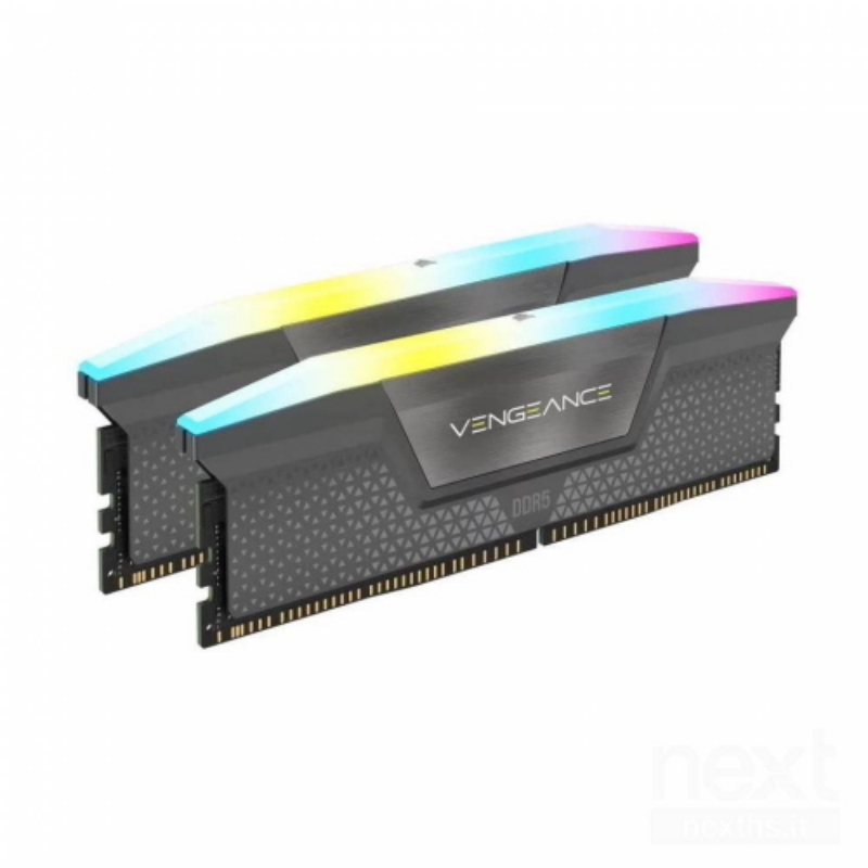 corsair-cmh32gx5m2d6000z38-vengeance-rgb-ddr5-32gb-2x16gb-60 Corsair CMH32GX5M2D6000Z38 Vengeance RGB DDR5 32GB 2x16GB 6000MHz CL38 1.35V colore Grigio