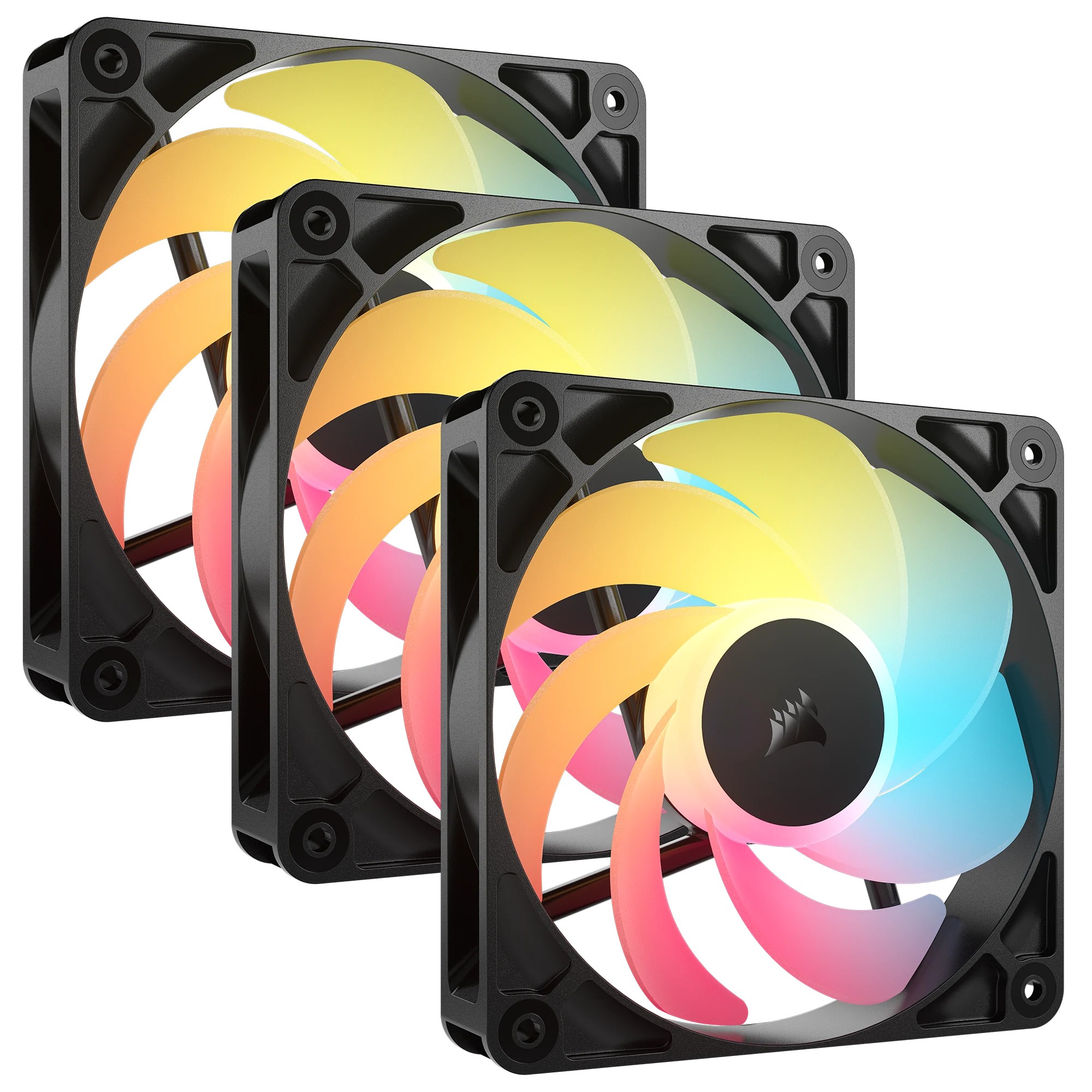 Corsair RS120-R Ventola 12cm ARGB Nera CO-9050196-WW confezione da 3