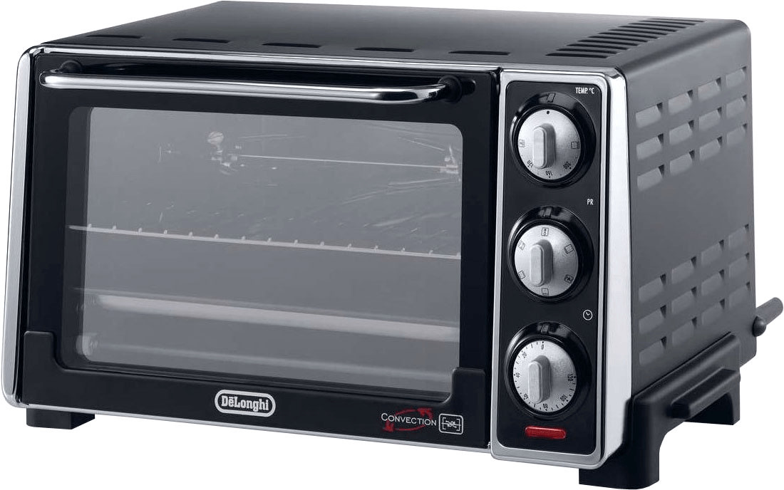 Delonghi De'Longhi EO20792 Fornetto Elettrico 7 Funzioni 20 L 1300 W Ventilato Grill Girarrosto Timer 120 min colore Nero