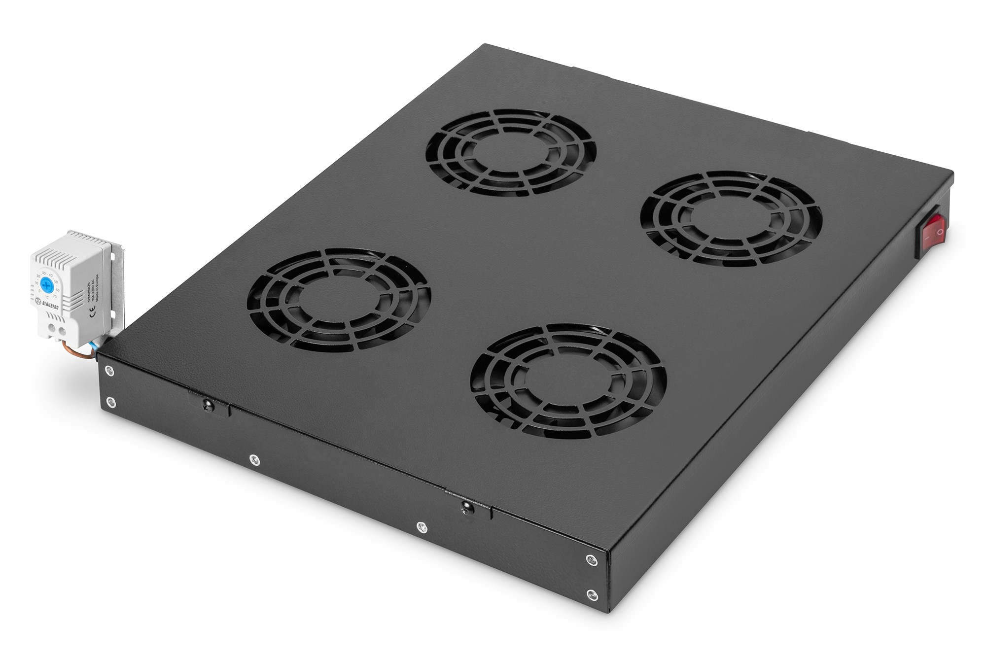 Digitus DN-19 FAN-4-HO-SW Unita' ventilante per installazione variabile da 483 mm 4 ventole 552 m³-h 13,8 W colore Nero