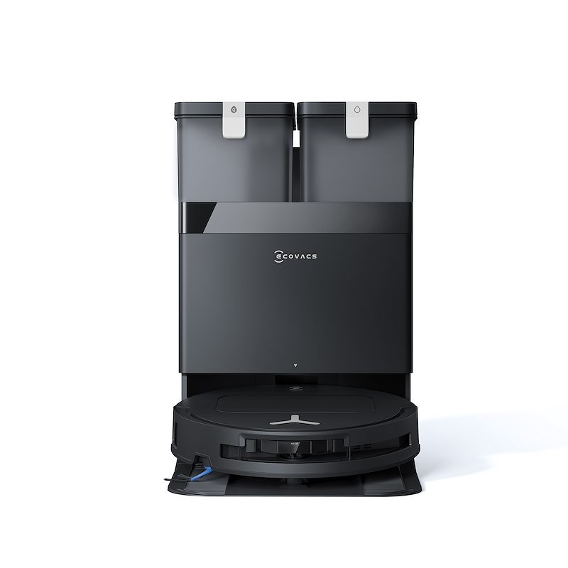 Ecovacs DEEBOTT50OMNIGEN3BLACK DEEBOT T50 OMNI Gen3 Robot aspirapolvere lavapavimenti AIVI 3D 3.0 25.000 Pa ZeroTangle 3.0 stazione OMNI All-in-One la