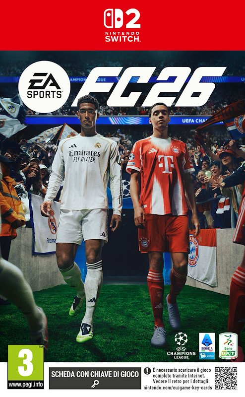 Electronic Arts EA SPORTS FC 26 Standard Videogioco Nintendo Switch 2 Multilingua ITA Sport Multiplayer PEGI 3