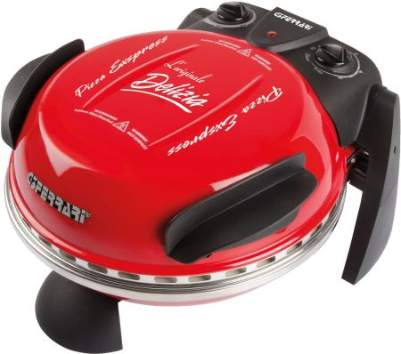 g3-ferrari-g1000602-delizia-forno-pizza-elettrico-1200w-piet G3 Ferrari G1000602 Delizia Forno Pizza Elettrico 1200W Pietra Refrattaria 31 cm Temperatura 400°C Timer colore Rosso