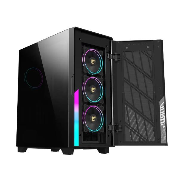 Gigabyte CAGB-AC500G-ST AORUS C500 Case PC Mid Tower Compatibilita’ E-ATX Vetro Temperato 3 Ventole Anteriori 1 Posteriore RGB colore Nero