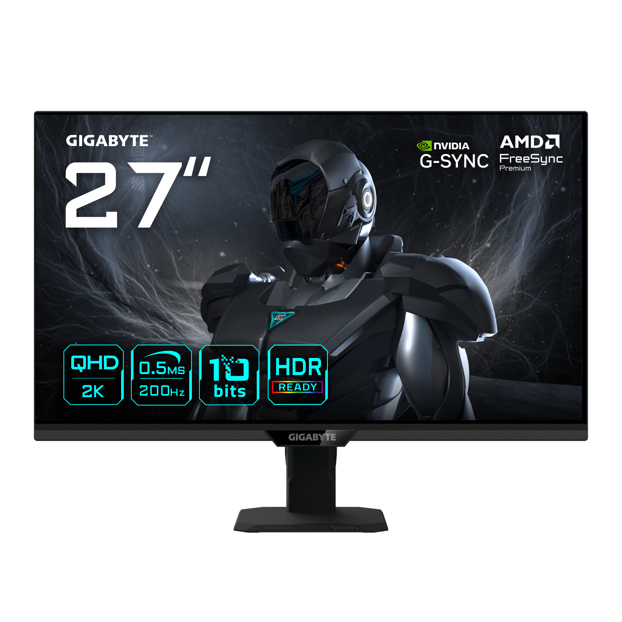 Gigabyte G27Q20T EK Monitor Gaming 27'' QHD 2560x1440 200Hz 0.5ms HDR10 FreeSync Premium colore Nero