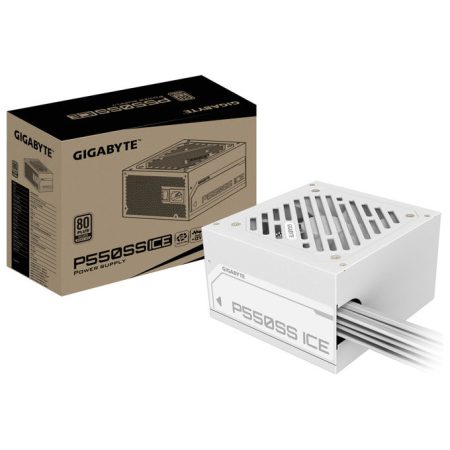 gigabyte-gp-p550ss-ice-eu-alimentatore-atx-550w-80-plus-silv Gigabyte GP-P550SS ICE EU Alimentatore ATX 550W 80 PLUS Silver PCIe 5.0 ATX 3.1 Ventola 120 mm Non modulare colore Bianco