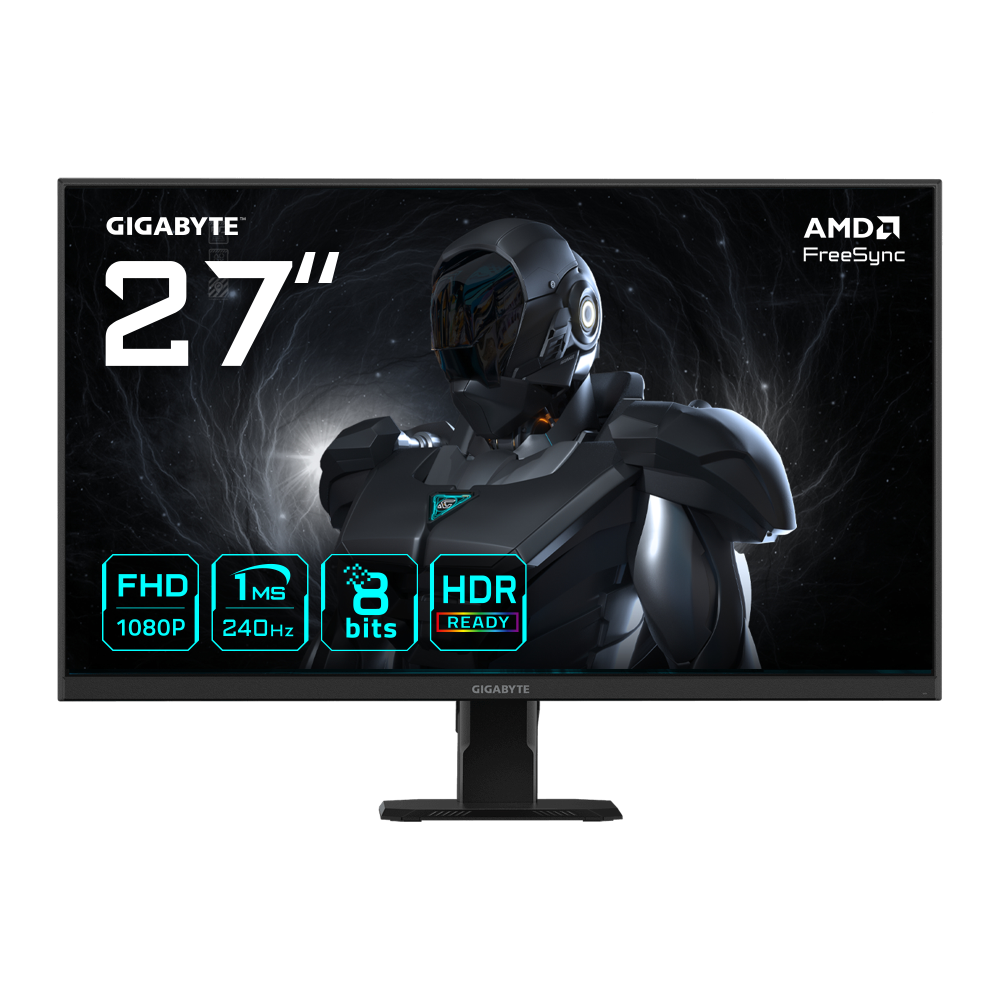 Gigabyte GS27F2 EK Monitor da Gioco 27'' FHD 240Hz 1ms IPS HDR FreeSync DisplayPort HDMI 300 cd-m² colore Nero