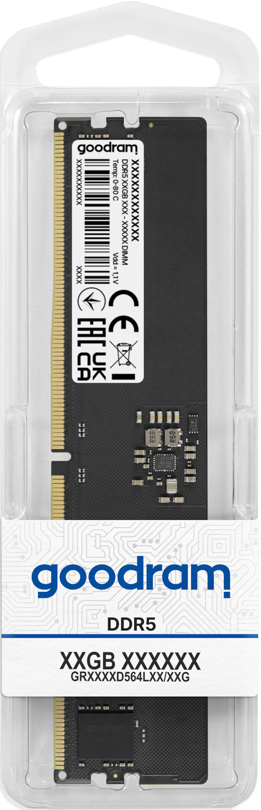 Goodram GR5600D564L46S-8G Memoria RAM 8 GB DDR5 5600 MHz CL46 288-pin DIMM