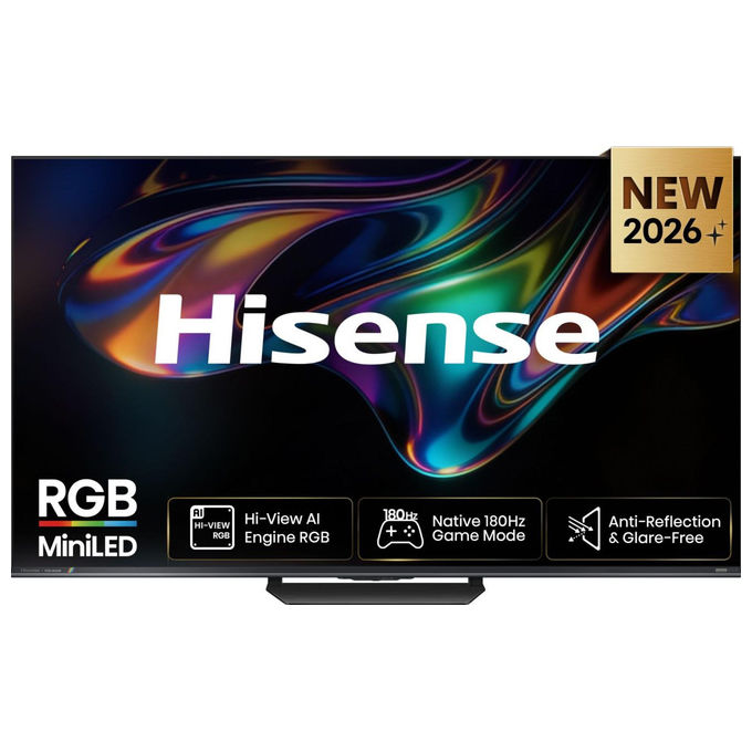 Hisense 20019638 75UR8S TV RGB Mini LED 4K 180 Hz Wi-Fi colore Nero