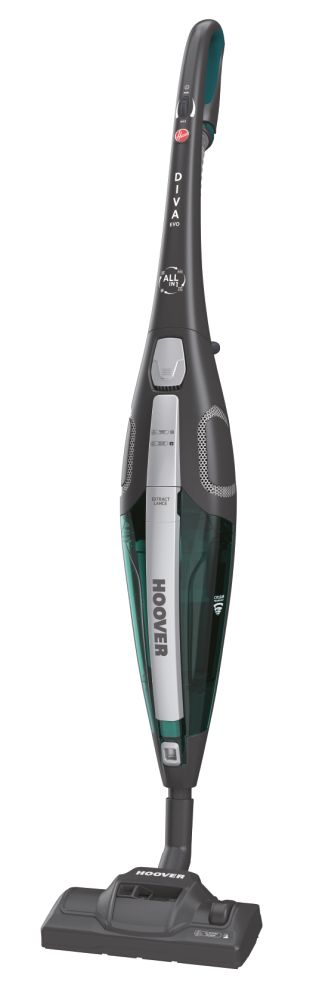 Hoover DVE02BL 011 Diva Scopa Elettrica con Filo senza Sacco Tecnologia Cyclean Potenza 750 W Race Red