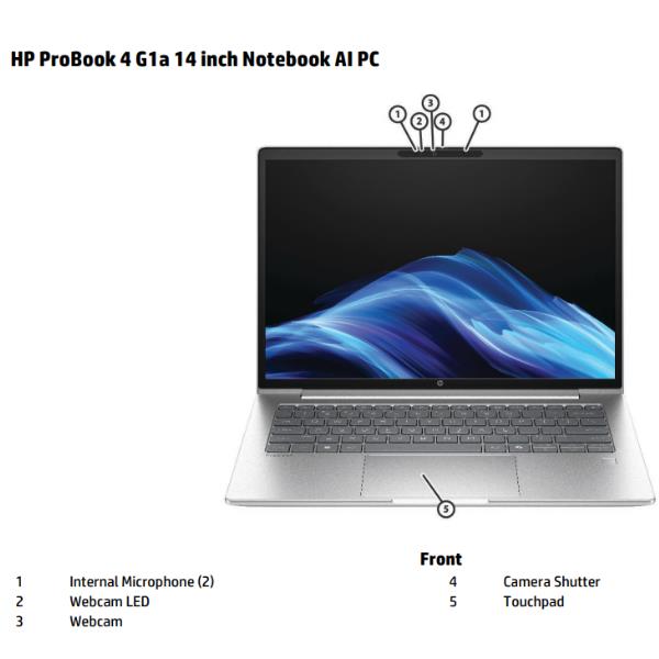 hp-b39x0at-notebook-probook-4-g1a-14-ryzen-5-8gb-256gb-ssd HP B39X0AT Notebook ProBook 4 G1a 14'' Ryzen 5 8GB 256GB SSD Freedos colore Grigio