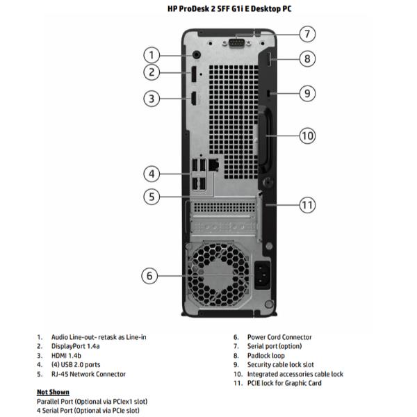 HP D5BJ9AT ProDesk 2 SFF G1i E Desktop PC Intel Core i5 i5-14400 16 GB DDR5-SDRAM 256 GB SSD colore Jack black