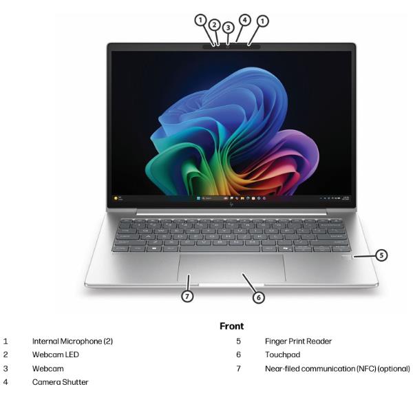 HP DL5U3AT EliteBook 6 G2a Notebook 14'' AMD Ryzen AI 5 16GB DDR5 512GB SSD Wi-Fi 7 Windows 11 Pro colore Argento