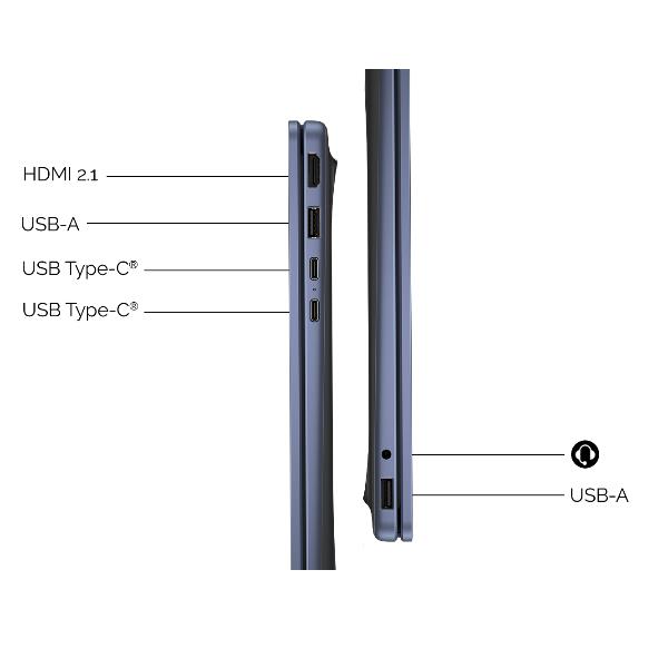 HP E4EV9EA OmniBook 3 Computer portatile 14'' 2K 8 GB LPDDR5x-SDRAM 512 GB SSD Wi-Fi 6E Windows 11 Home colore Blu
