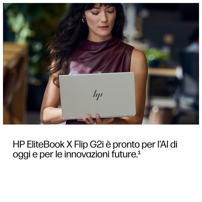 HP E4LG6AT HP EliteBook X Flip G2i Notebook 2 in 1 Intel Core Ultra 7 356H 32 GB RAM 1 TB SSD Wi-Fi 7 Windows 11 Pro Touchscreen 14'' colore Argento